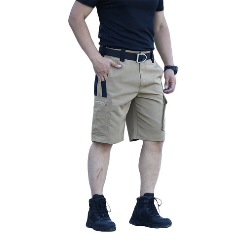Shorts cargo pour hommes avec poches latérales pratiques et taille réglable Lune London