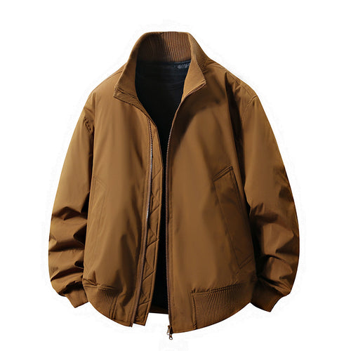 Men's transitional jacket with high collar and practical pockets Lune London