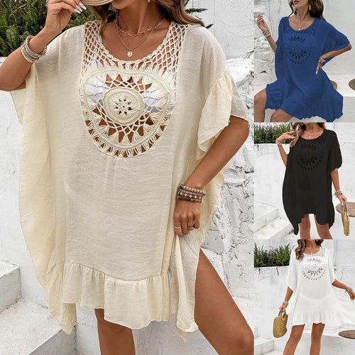 Chic boho style crochet beach dress for women Lune London