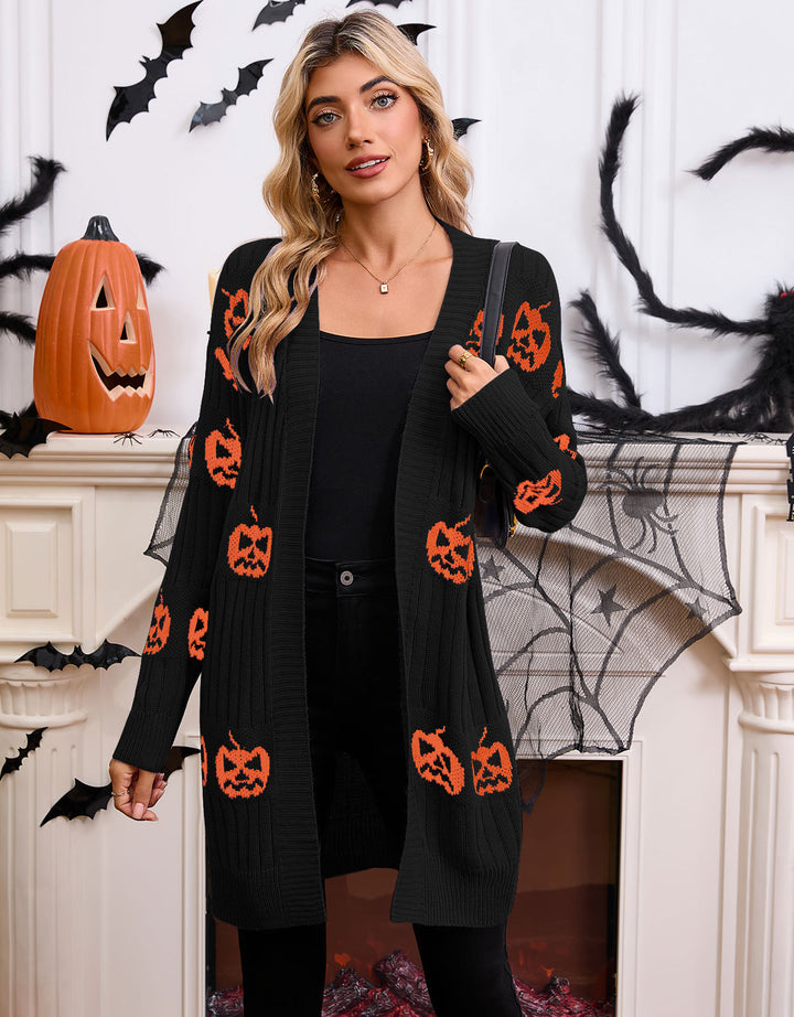 Cardigan femme avec motif fantôme Chic & Stil