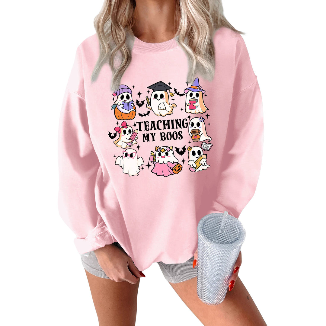 Sweatshirt pour femmes avec un design Halloween ludique et une coupe décontractée Chic & Stil