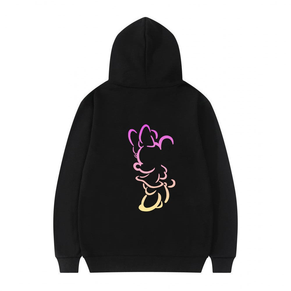Women's hoodie with artistic cloud design and soft inner lining Chic & Stil