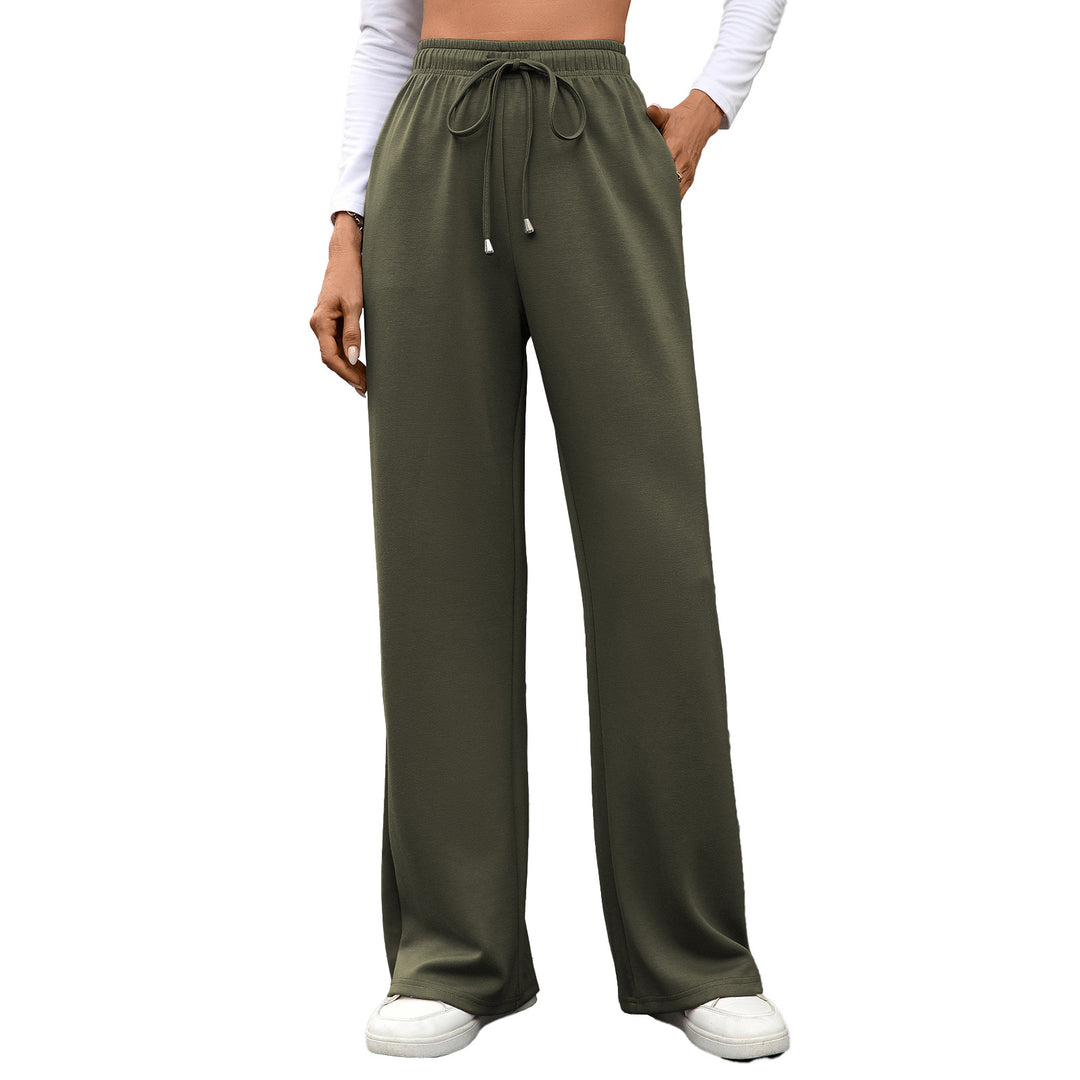 Loose cotton lounge pants for women with elastic waist Lune London