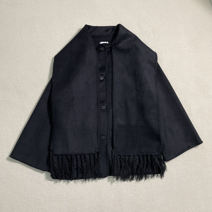 Poncho en laine élégant et polyvalent pour dames Chic & Stil