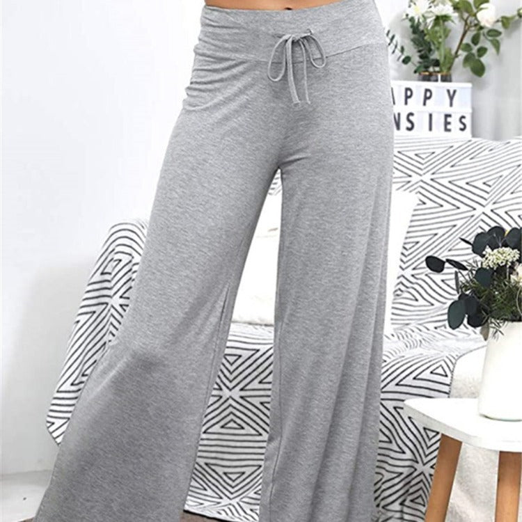 Loose leisure trousers for women with elastic waistband and adjustable drawstring Lune London