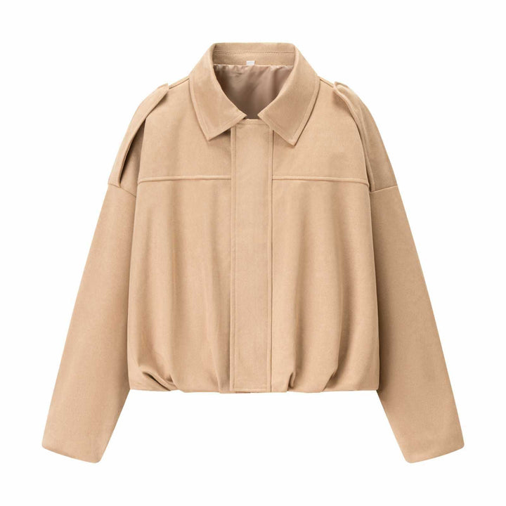 Women's transitional jacket with voluminous sleeves and elegant hood Lune London