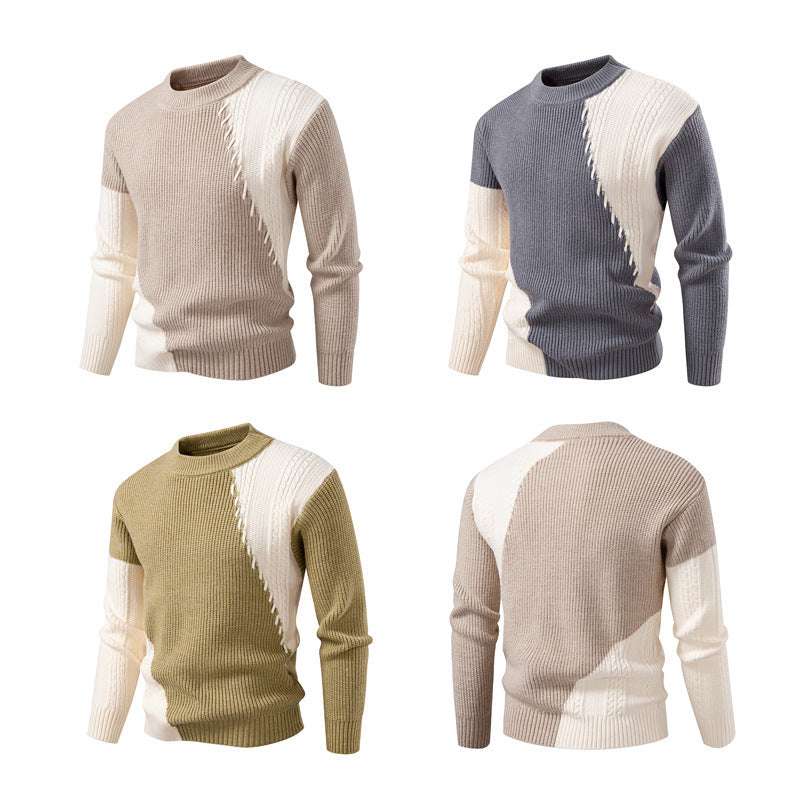 Elegant knitted sweater for men with a unique cable pattern and a modern design Lune London