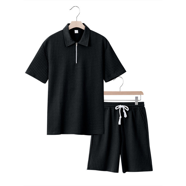 Casual women's set with short collar and elastic waist Lune London