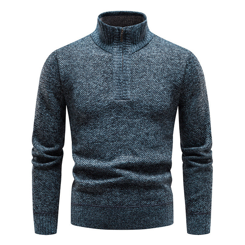 Men's stylish knit sweater with high collar and structured design Lune London