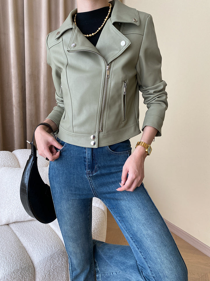 Women's Stylish Biker Jacket made of high-quality Faux Leather Chic & Stil