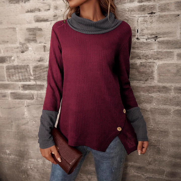 Sweater women with trendy collar Lune London
