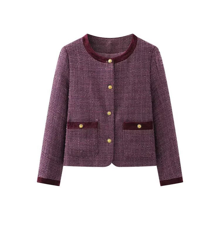 Veste blazer courte féminine à la mode avec des détails de boutons élégants Chic & Stil
