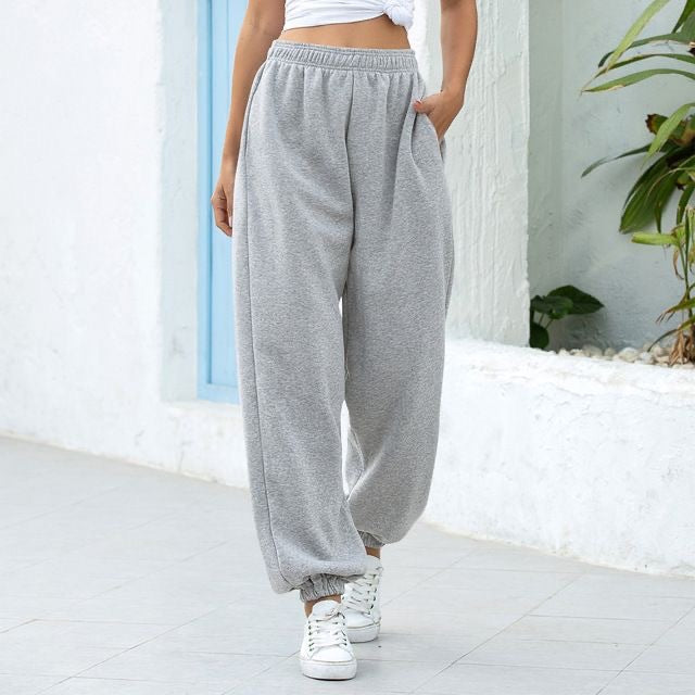 Ladies Comfortable and Casual Jogging Pants with Elastic Waist Lune London
