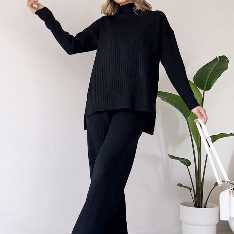 Lune London Ladies Ribbed Knit Lounge Set