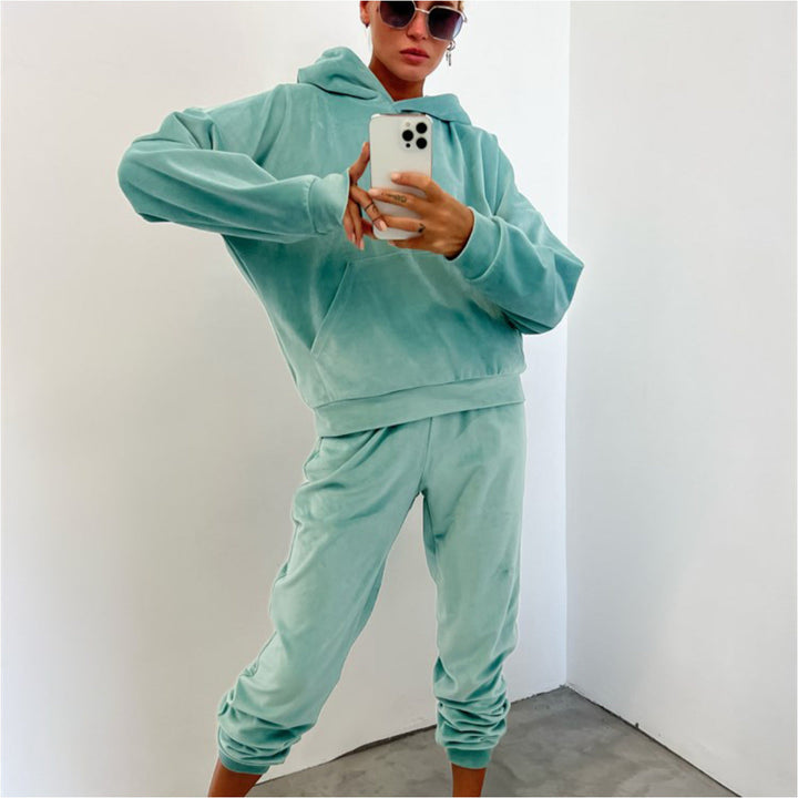 Ladies Cozy Hoodie and Jogging Pants Set Lune London