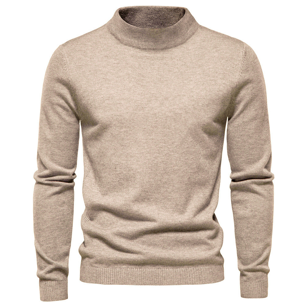 Men's Elegant Rollneck Sweater in High Quality Wool Lune London