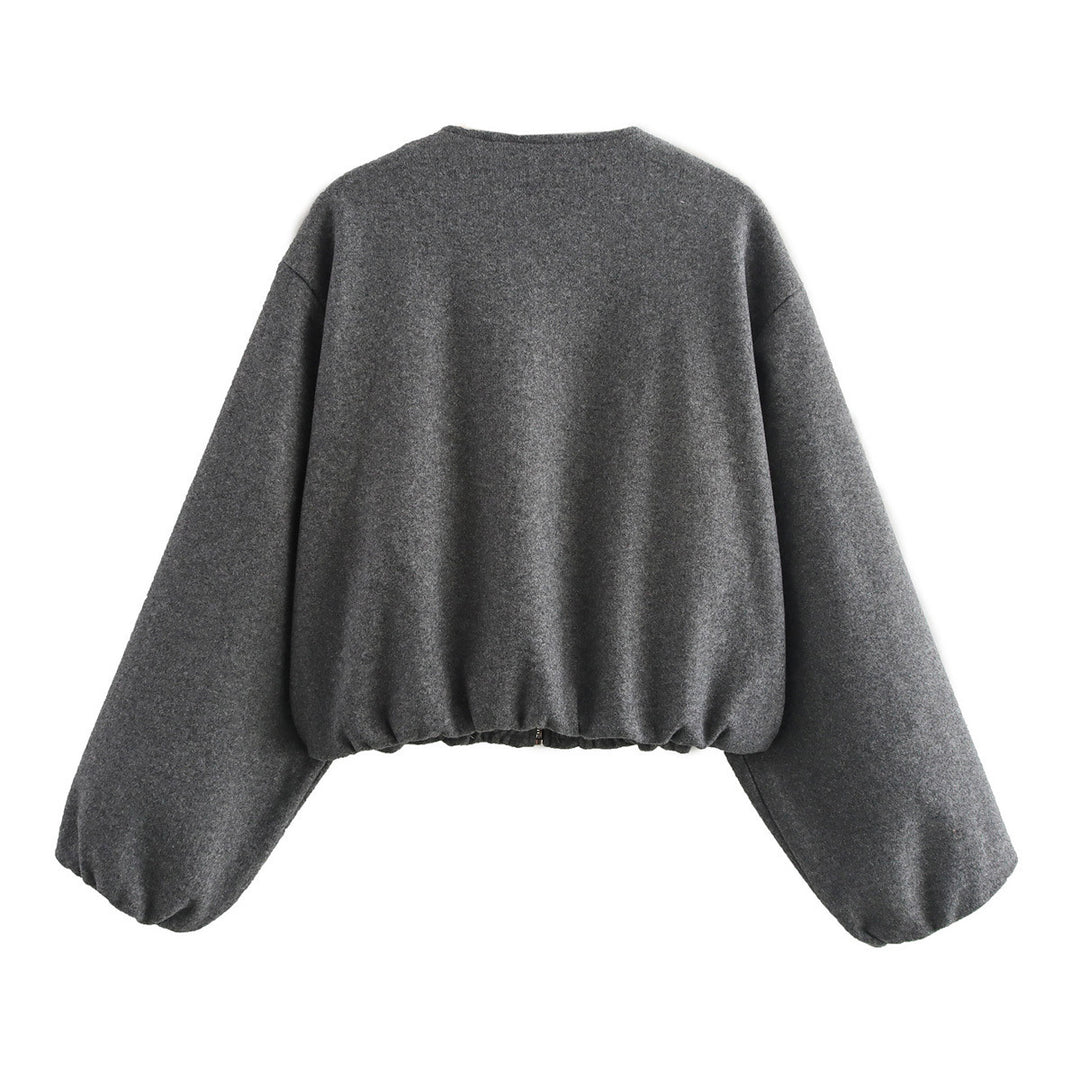 Casual oversized jacket for women with elastic waist and practical pockets Lune London
