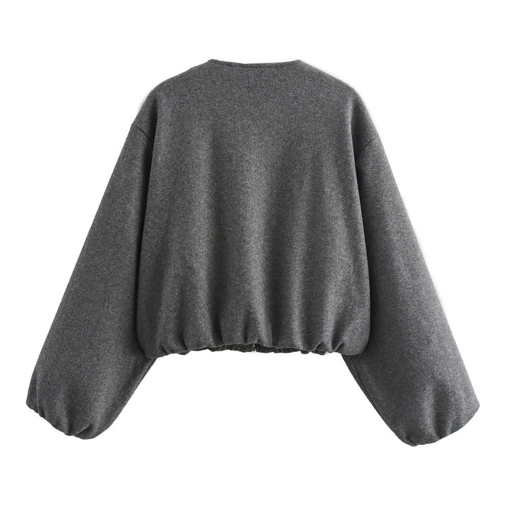 Casual oversized jacket for women with elastic waist and practical pockets Lune London