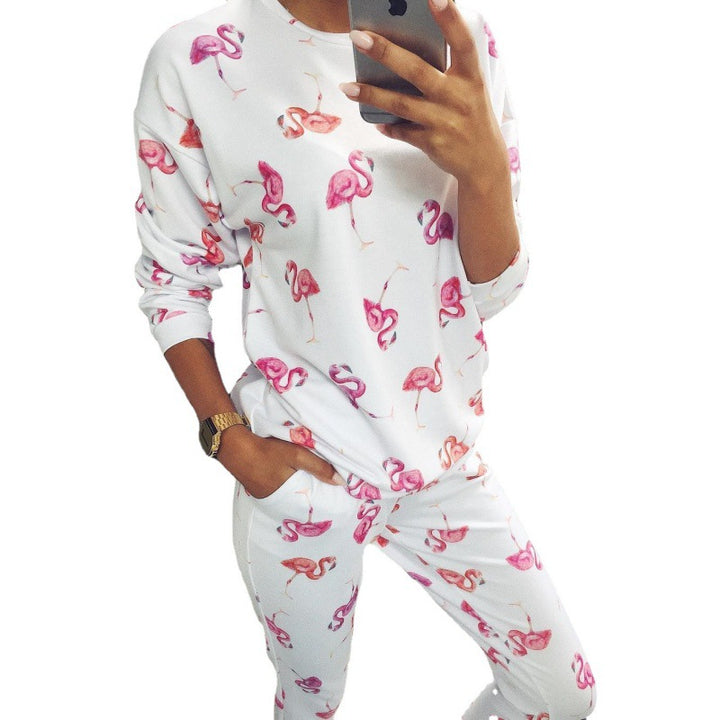 Ladies leisure set with floral pattern Lune London