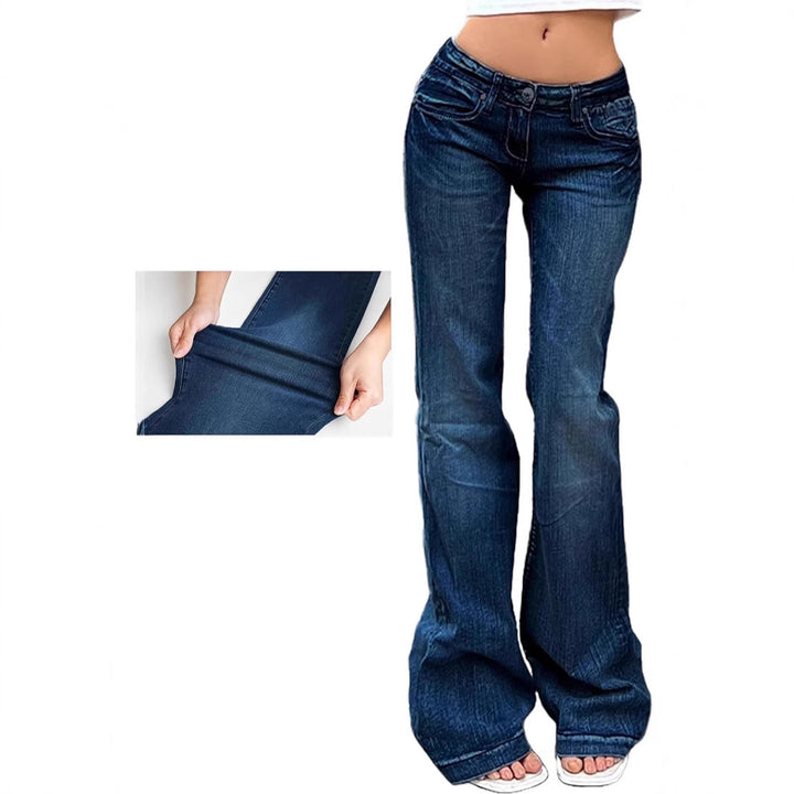 Women Bootcut Jeans with flexible fit and high waist Lune London