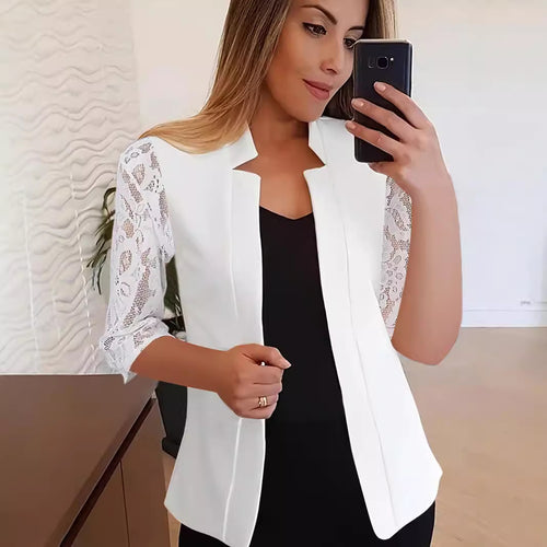 Elegant blazer jacket for women with lace Lune London