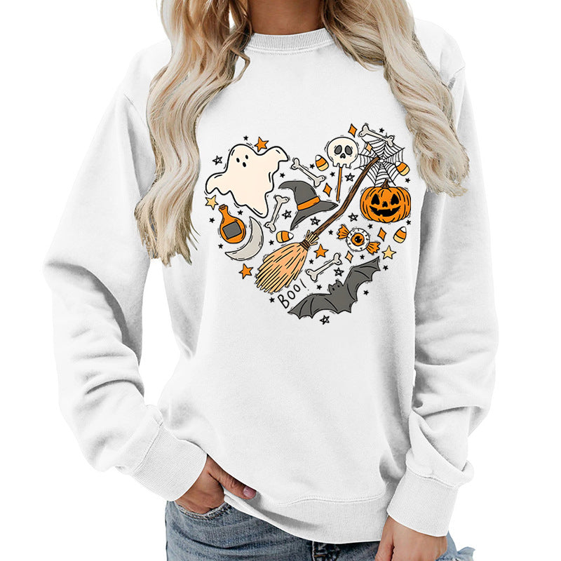 Sweatshirt d'Halloween pour femmes avec design créatif Chic & Stil