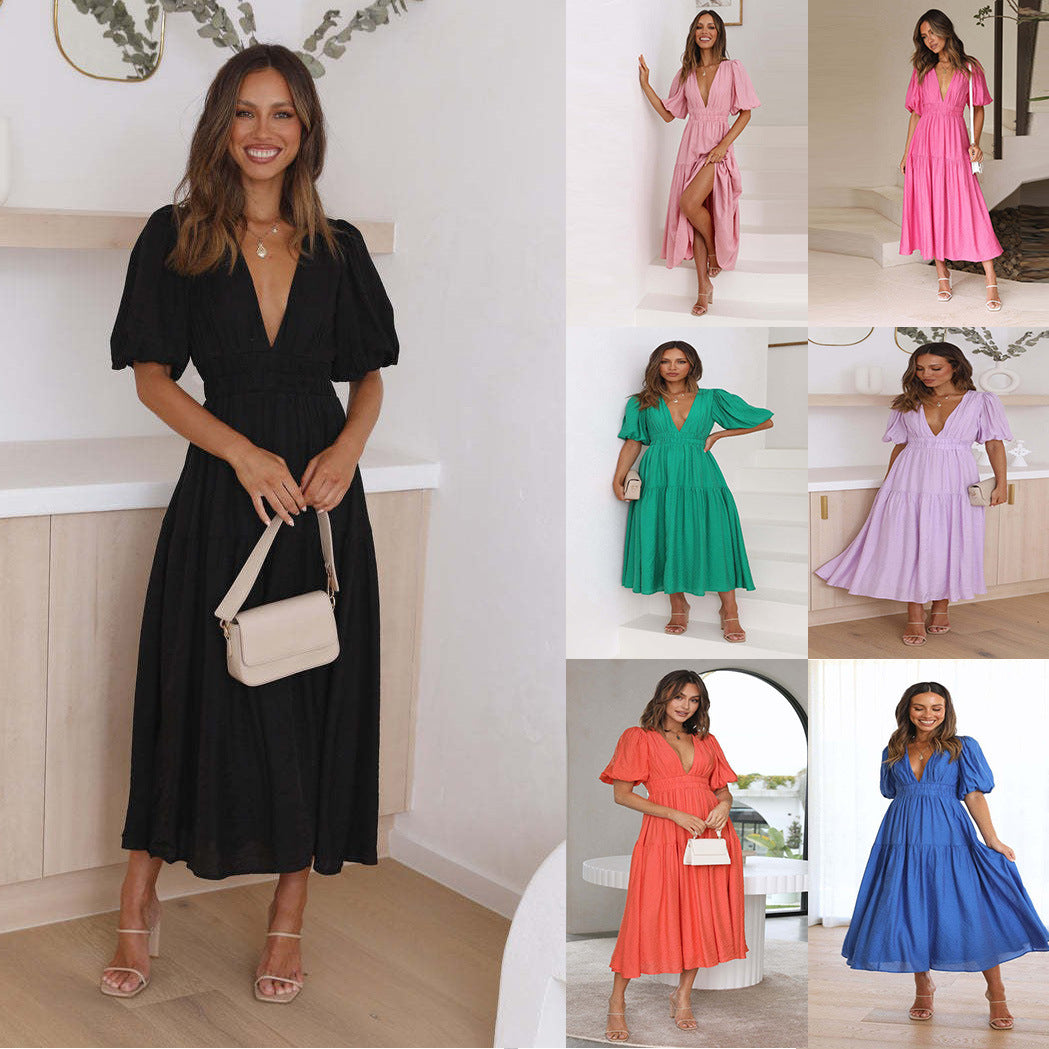 Lune London Bohemian Maxi Dress with Ruffles for Women