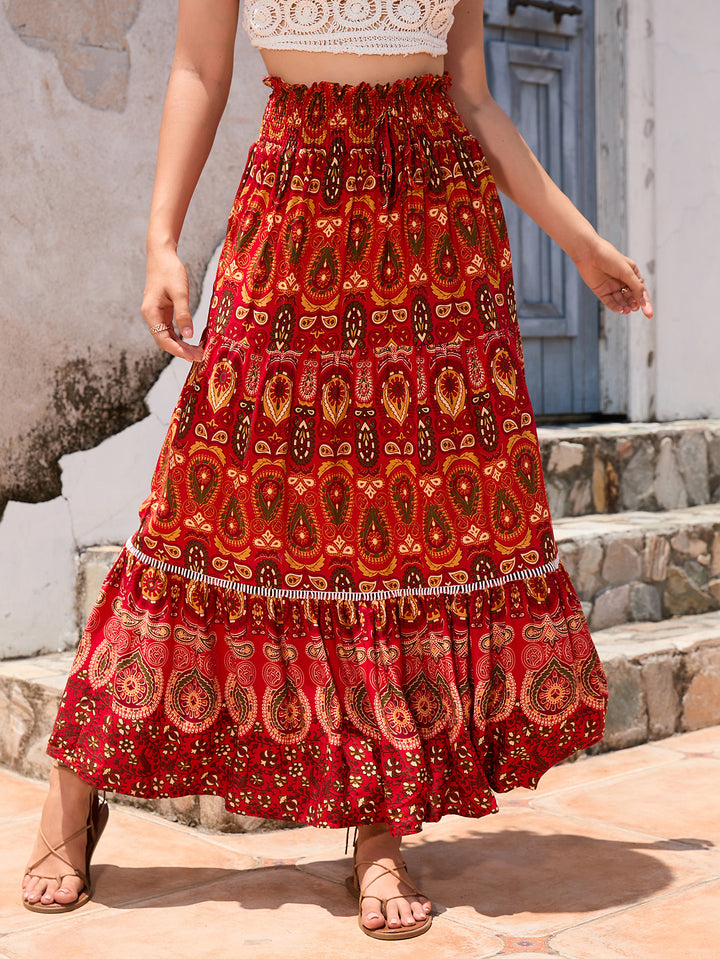Roc Lune London maxi boho skirt women