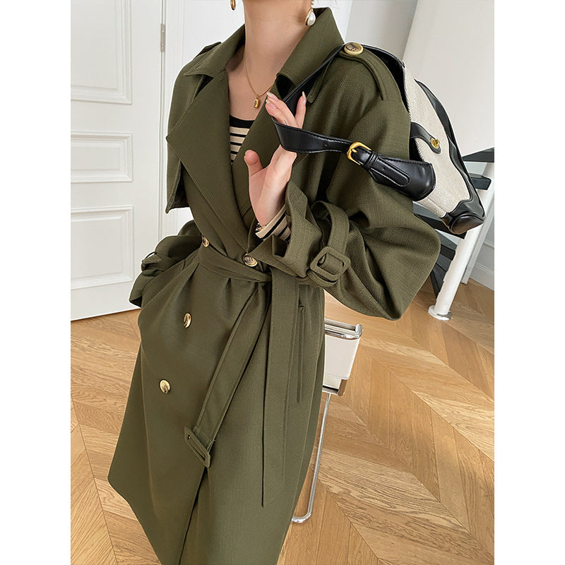 Women's Fashionable Trench Coat with Elegant Cut Chic & Stil
