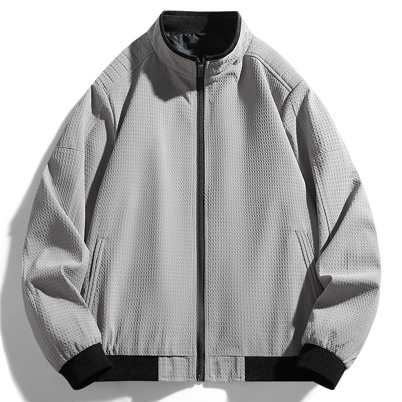 Versatile leisure jacket for men with textured surface Lune London