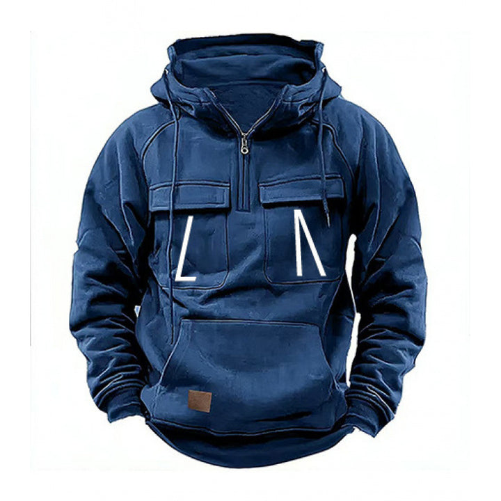 Men's casual hooded sweatshirt with pockets and modern fit Lune London