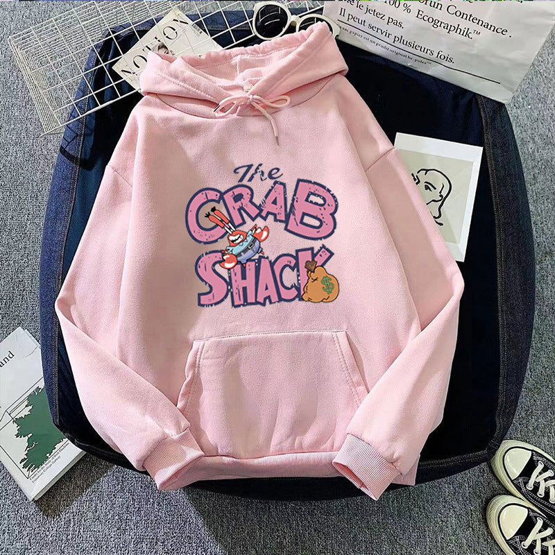 Women's hoodie with creative crab motif Chic & Style