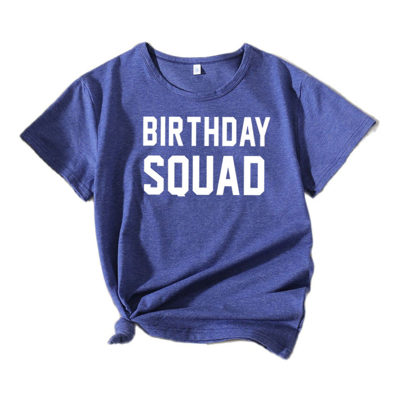 Ladies Graphic Birthday Squad T-Shirt Lune London