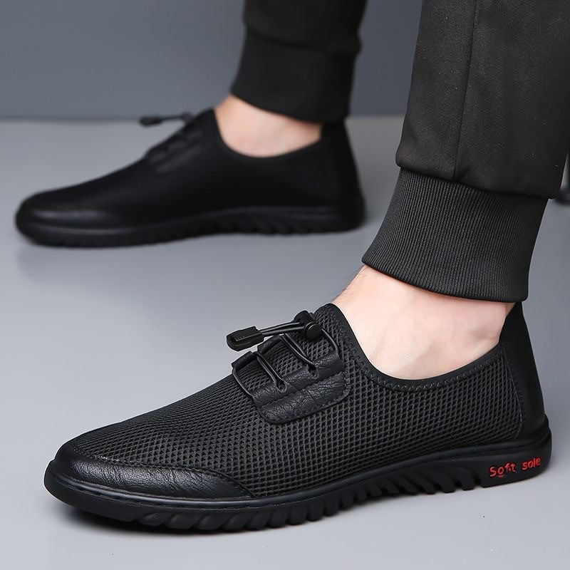 Men's Lightweight Breathable Mesh Slip-On Sneakers with Ergonomic Fit Lune London