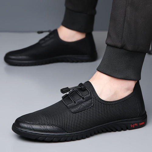 Men's Lightweight Breathable Mesh Slip-On Sneakers with Ergonomic Fit Lune London