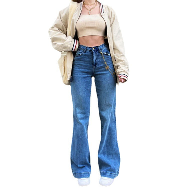 Flared jeans for women with high waist and trendy flaring Lune London