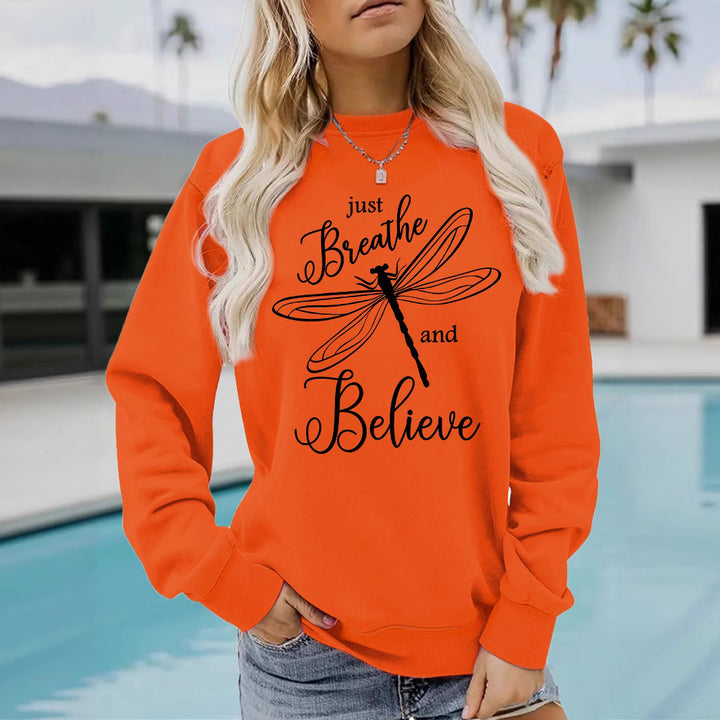 Sweat-shirt femme avec motif inspirant de cerf-volant et coupe décontractée Chic & Stil
