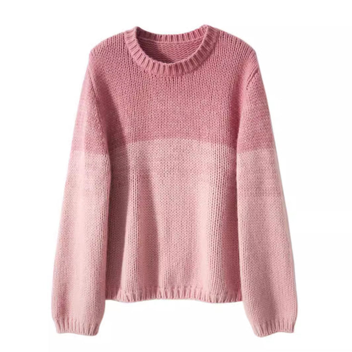 Knitted sweater for women with soft color gradient Lune London