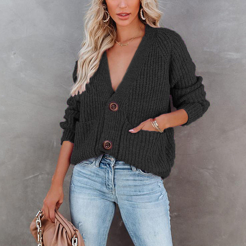 Lune London | Women's cardigan in a casual cut with practical pockets