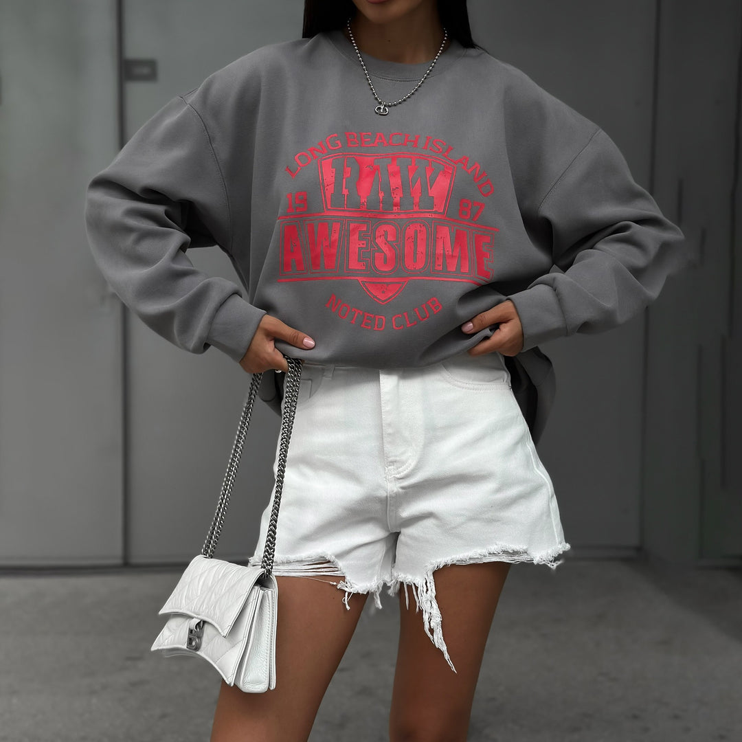 Casual sweatshirt for women with creative print Lune London