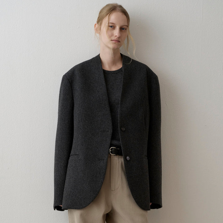 Blazer en tricot élégant pour femme avec coupe asymétrique Chic & Stil
