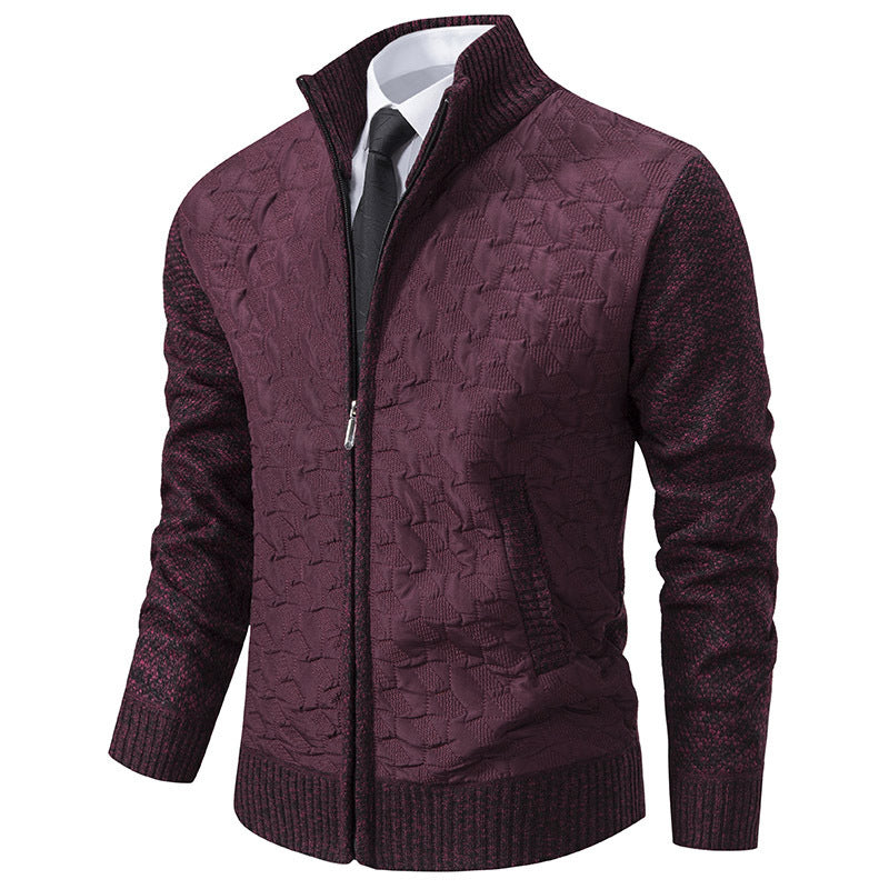 Men's stylish knitted vest with quilted design Lune London