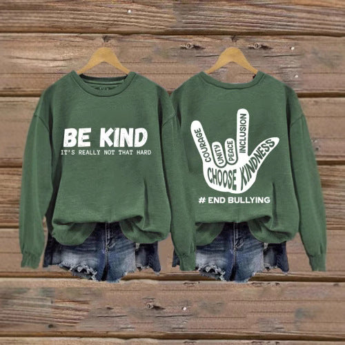 Sweatshirt pour femmes avec message positif et design créatif à la main Chic & Stil