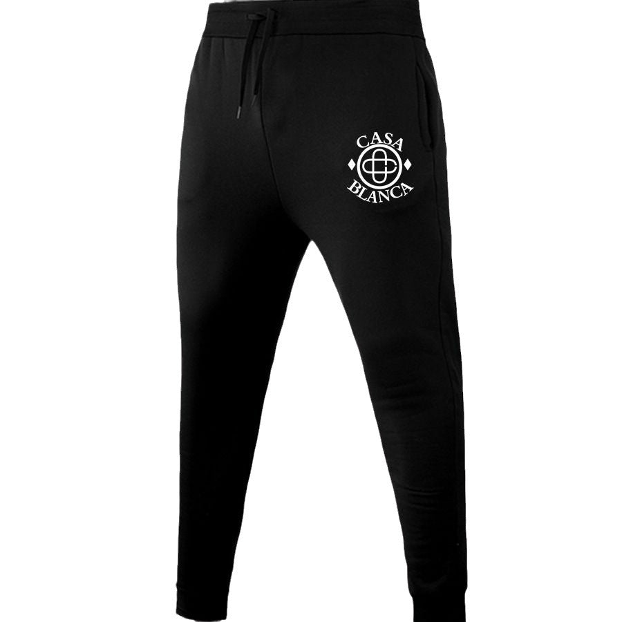 Elegant sports pants for women with decorative logo Lune London