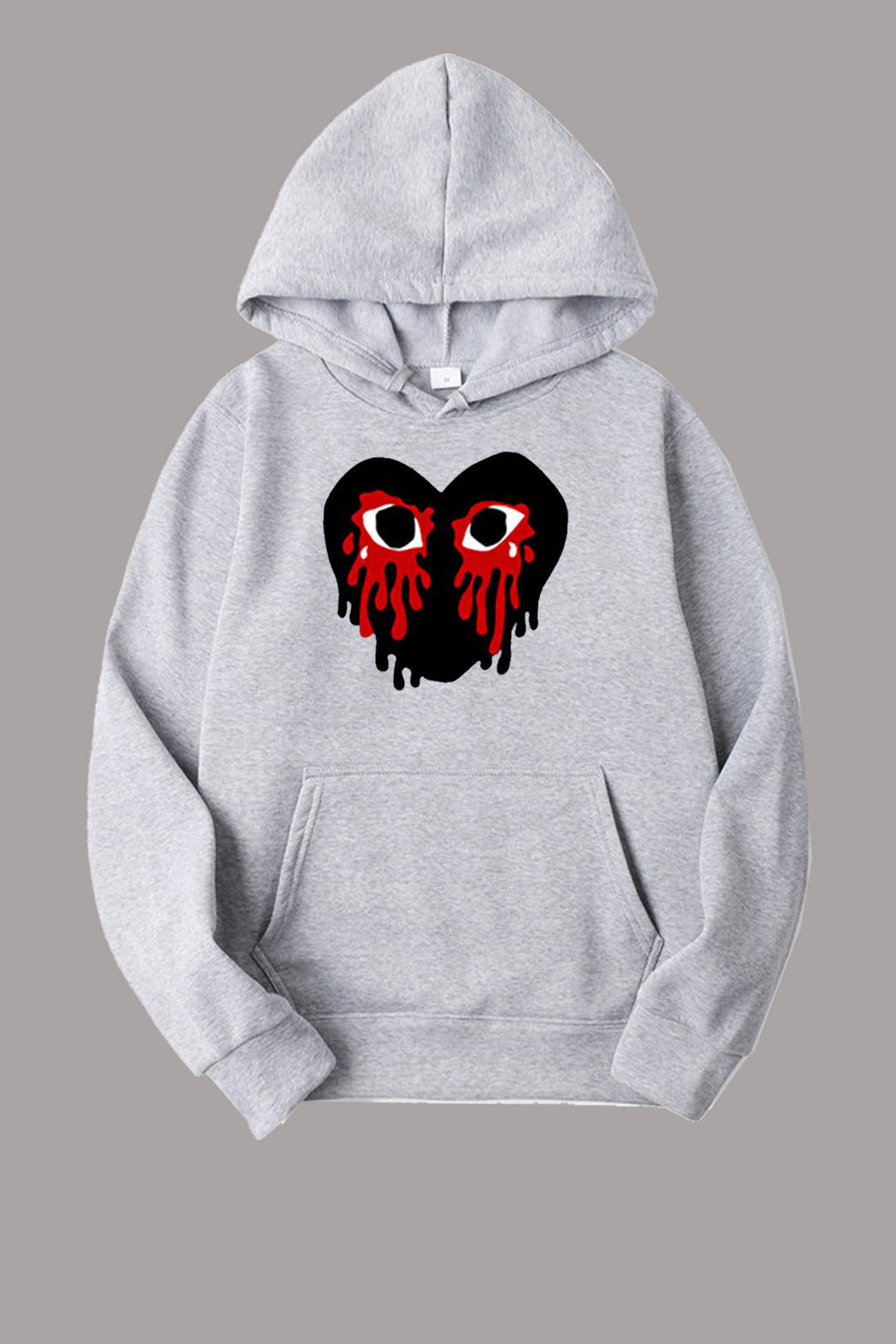 Sporty hoodie for women with creative heart pattern Lune London