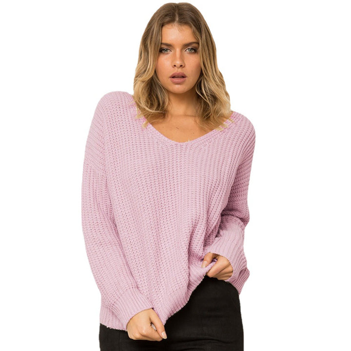 Women's sweater with a unique design at the back and a decorative lace Lune London