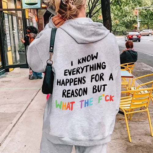 Women's hoodie with inspiring lettering and loose fit Lune London