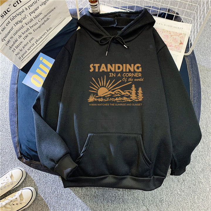 Women's hoodie with inspiring landscape design Chic & Stil