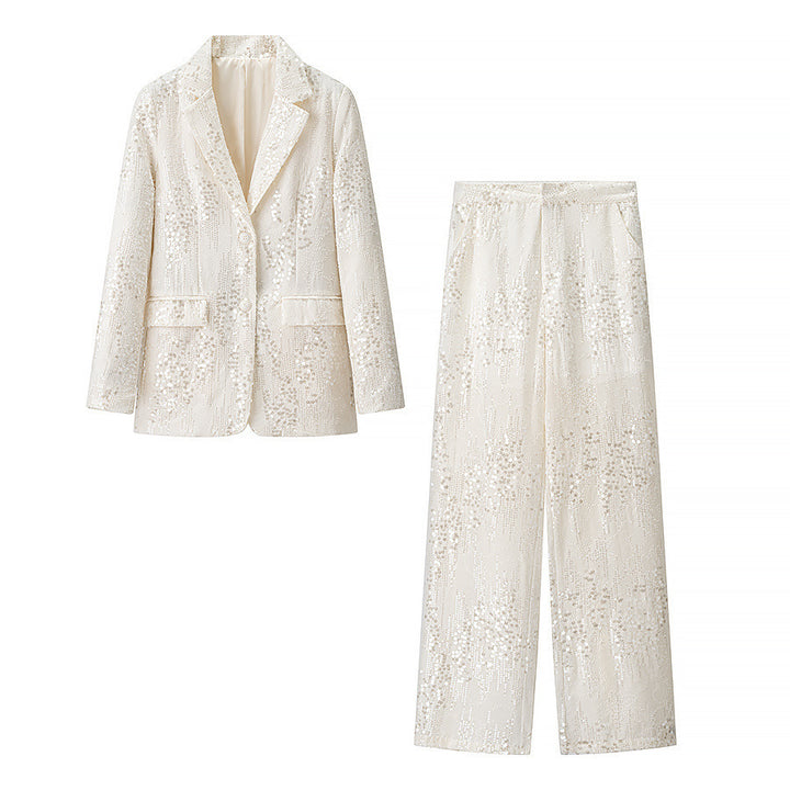 Veste Blazer Élégante en Sequins pour Femmes au Design Tendance Chic & Stil