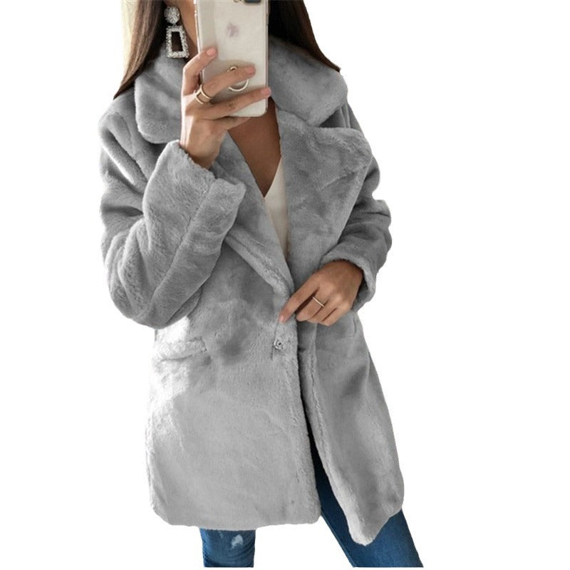 Ladies cozy teddy coat Lune London